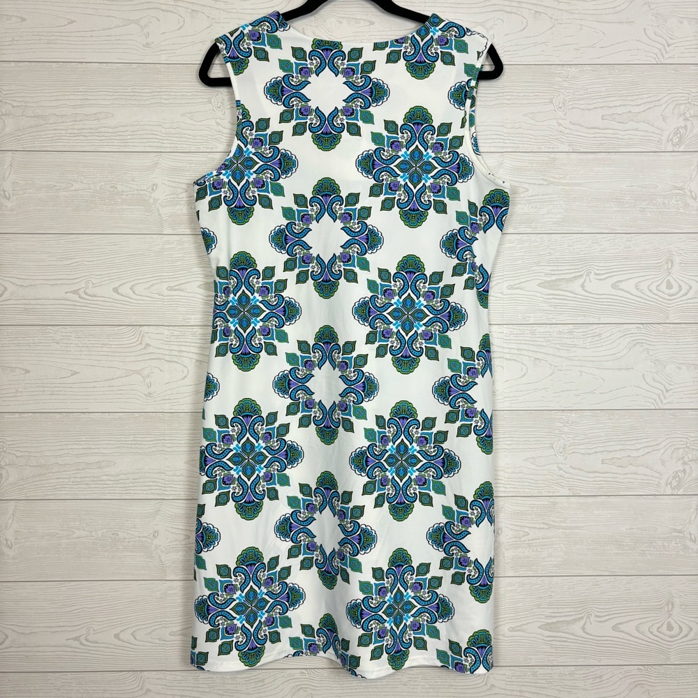 Judy Connally Nadine Dress Medallion Multi Print Size Large - Picture 6 of 6
